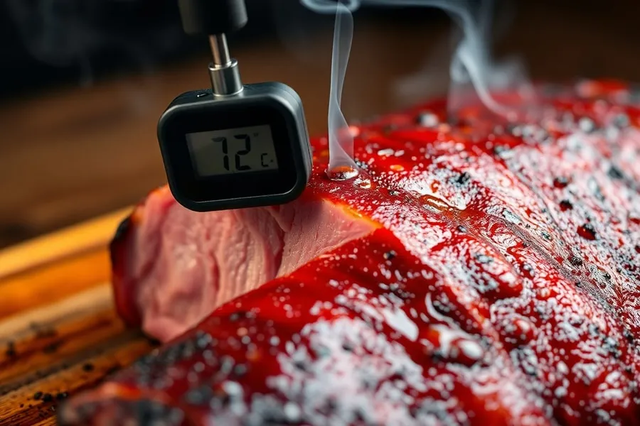 Temperatura wewnętrzna boczku — jak mierzyć i kiedy kończyć — Wędzenie boczku — czas, temperatura i sprawdzone metody