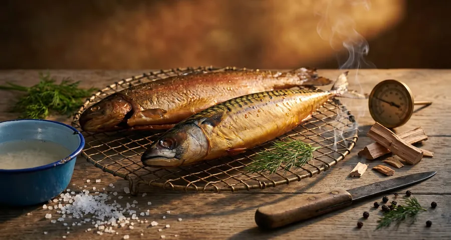 Wędzenie ryb krok po kroku — solanka, temperatura, drewno