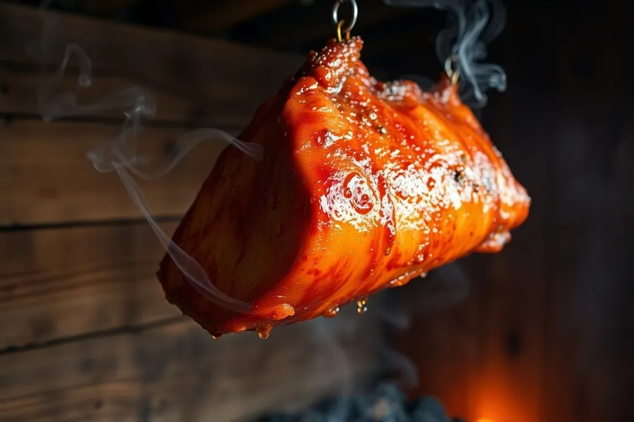 Wędzenie schabu — temperatury, czasy, fazy — Wędzenie schabu krok po kroku — peklowanie, dym, parzenie